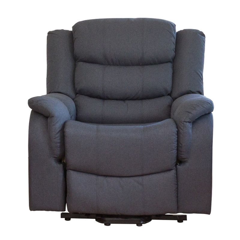 Lansing 94cm Wide Lift Assist Standard Recliner with Massager, Dark Grey