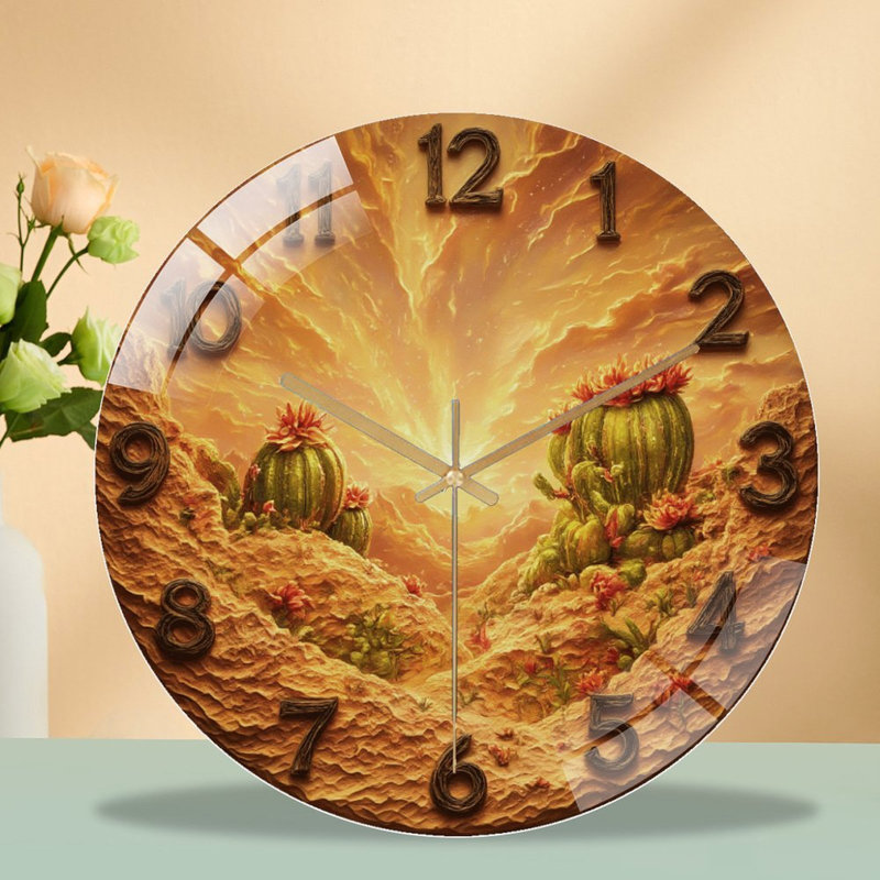 Horloge murale 12 po Desert