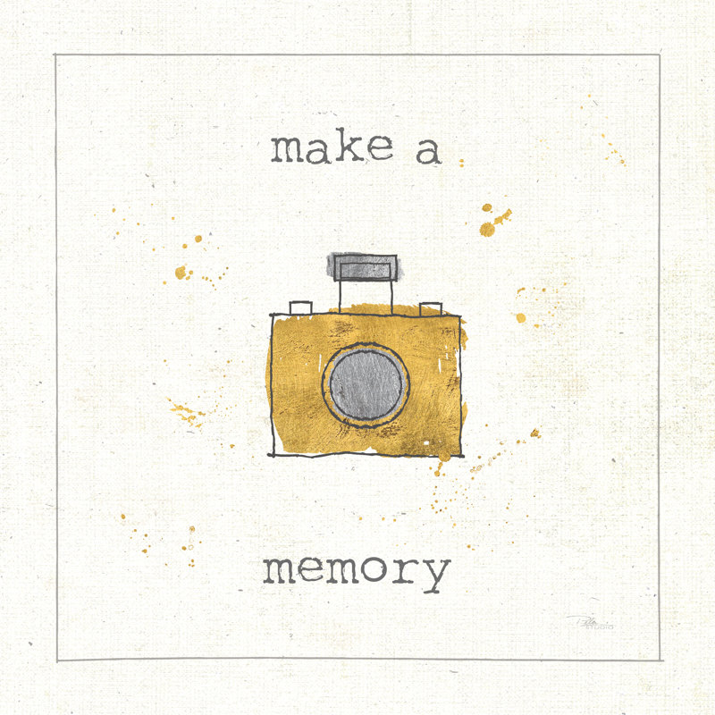 Lil Memos Make A Memory by Pela Studio - Wrapped Canvas Art Prints, 30cm H x 30cm W x 3.8cm D