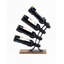 4 Bottle Tabletop Wine Bottle Rack Black