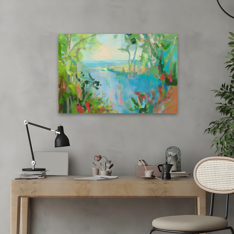 Été éternel - Paysages d'art côtier contemporain, H 16 po x l 24 po