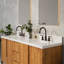 Sequoia 72 In. Double Sink Whitebrook Quartz Countertop Bath Vanity in Mango Wood With Gold Faucet-251440441
