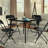 Foldable Card Table with Vinyl Table Top - Portable Game Table