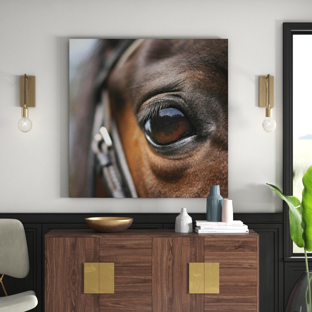 Leinwandbild Horse Eye