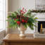 Holiday Centerpiece with Pinecones and Berries