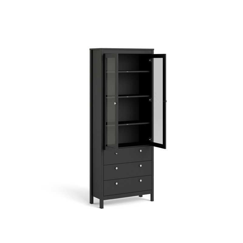 Theus Display Cabinet, Black