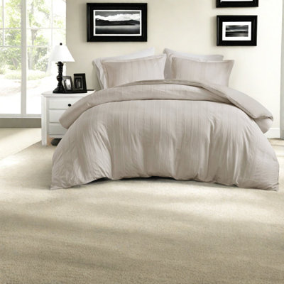 Ensemble de literie Timeless Neutral, tissu en polyester durable, ensemble de couette très grand californien moderne