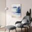  «Blue Pines C» par Jean Plout, art mural en verre acrylique, 24 po x 36 po-1616316693