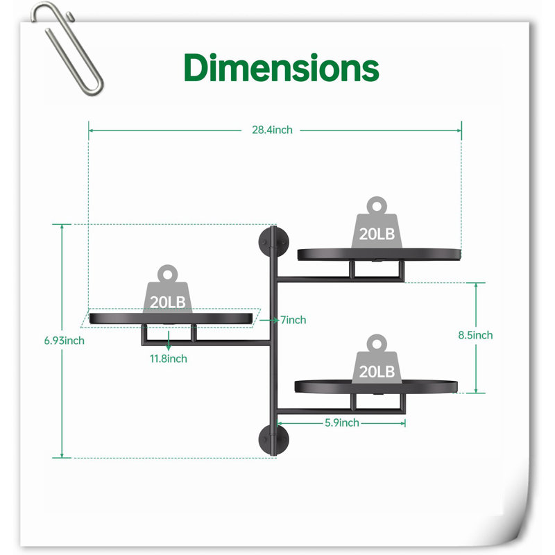Tablettes pivotantes pour plantes d'intérieur