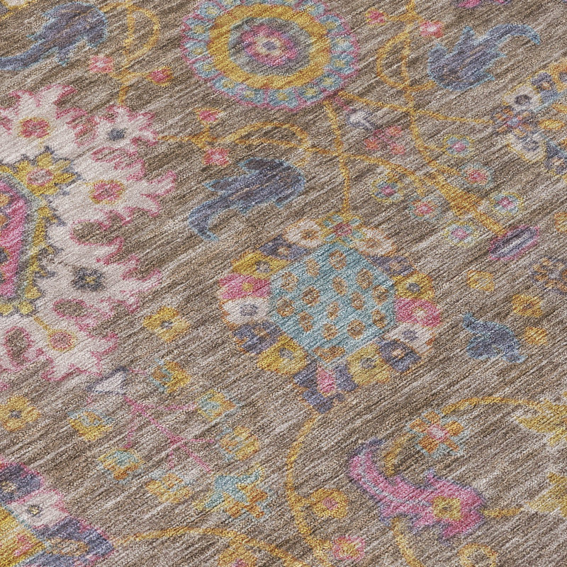 Machine Washable Indoor/Outdoor Jacinto ACN2151 Medallions Rug, Rectangle 3' x 5'