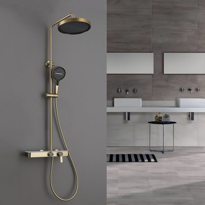 Ensemble de douche thermostatique simple