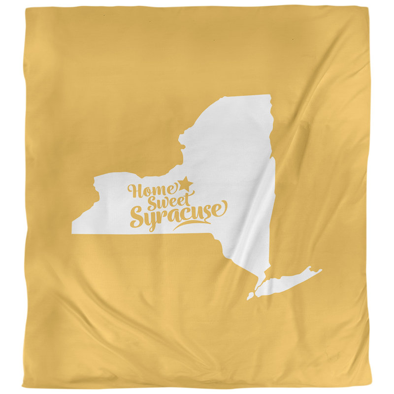 Housse de couette syracuse new york, Jaune, Microfibre