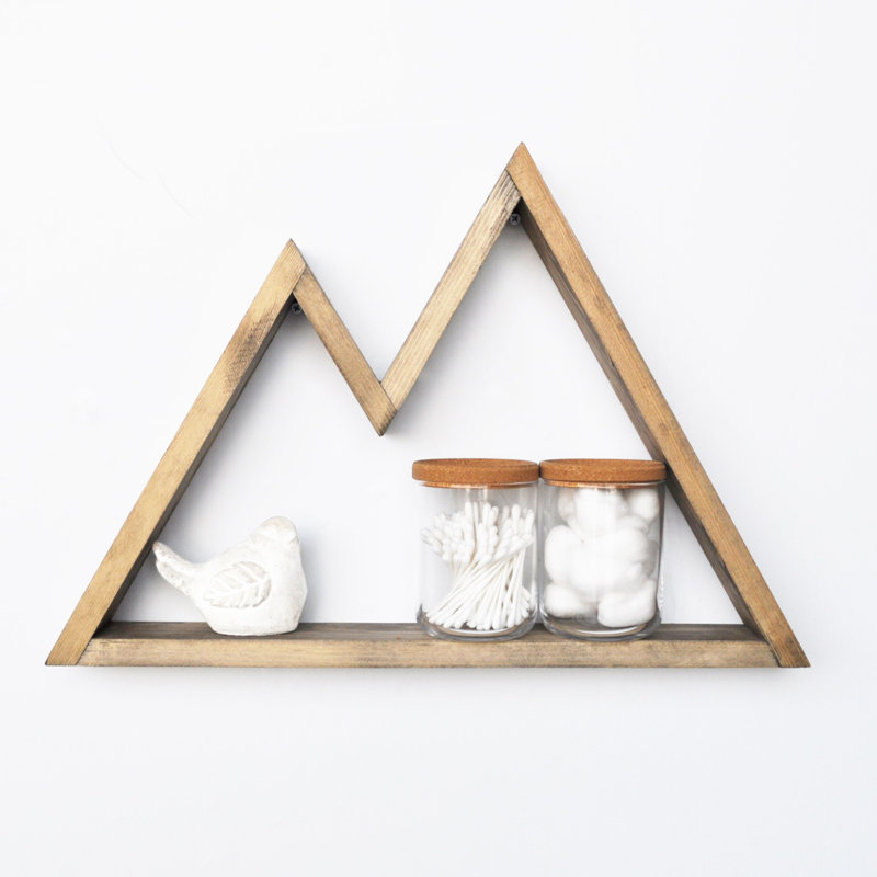 Tablette flottante en bois massif Desirae