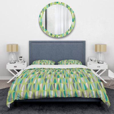 Retro Art Deco - Mid century bedding set - Modern Mid-century Bed cover set