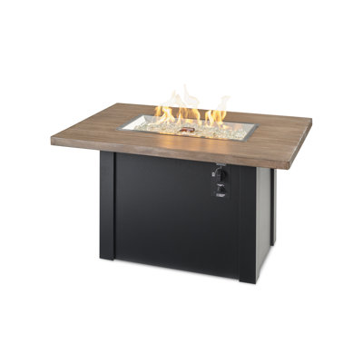 Havenwood Rectangle Smokeless Fire Pit Table with Hidden Fuel Tank