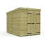 Total Sheds 6ft x 9ft Pent Garden Shed - Double Door - No Windows - Pressure Treated Timber - UK Manufactured
