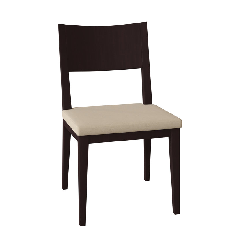 Beene 19'' H Upholstered Maple Side Chair, Galaxy, Chocolate