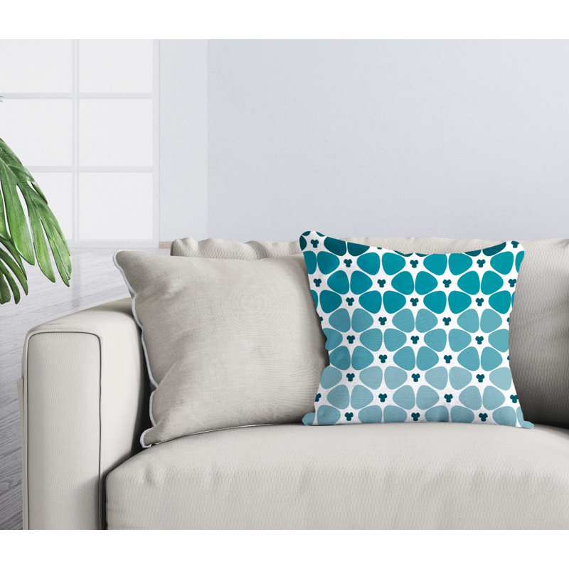 Housse et insert de coussin d'extérieur carré Shani, H 15 po x l 15 po, L 15 po x H 15 po
