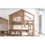 Full Size Loft Bed, High - Quality Construction, , And Natural Colour For 'S Bedroom Bunk Double Layer, Simulated Windows, Storage Bookshelf In '