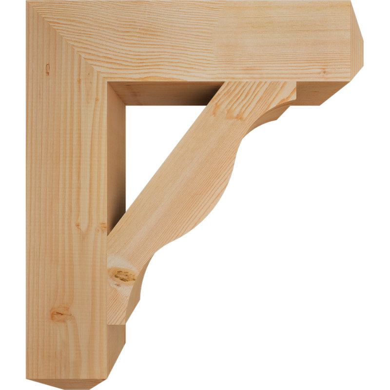 Support pour artisan Funston, H 30 po x l 5,5 po x P 26 po, Sapin de Douglas, Lisse