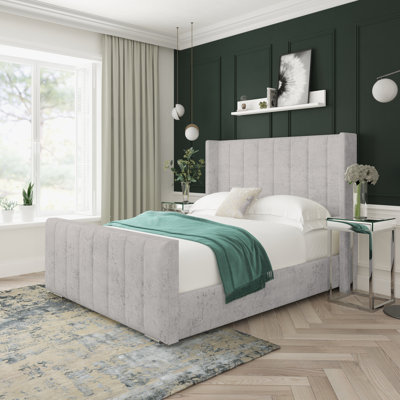 Willow Marble Upholstered Ottoman Bed Frame