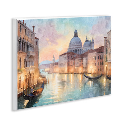 Scenic Venetian Canal Wall Plaque, design by Kim Allen