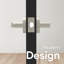Poignée de porte intérieure réversible Mega Handles RALPH pour chambres à coucher, salles de bain, couloirs | Serrures de porte modernes en acier inoxydable avec rosette ronde-98715723