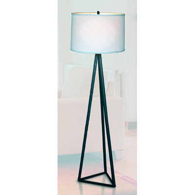 Herbin 57'' Black Tripod Floor Lamp