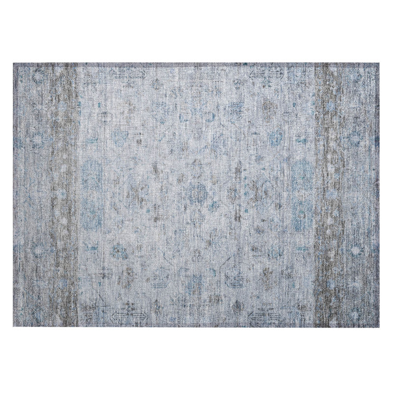 Machine Washable Indoor/Outdoor Chantille ACN2323 Global Rug, Rectangle 1'8" x 2'6"