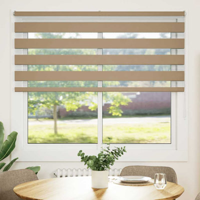 17 Stories Zebra Blind Sand Brown 120X150 Cm Fabric Width 115.9 Cm Polyester