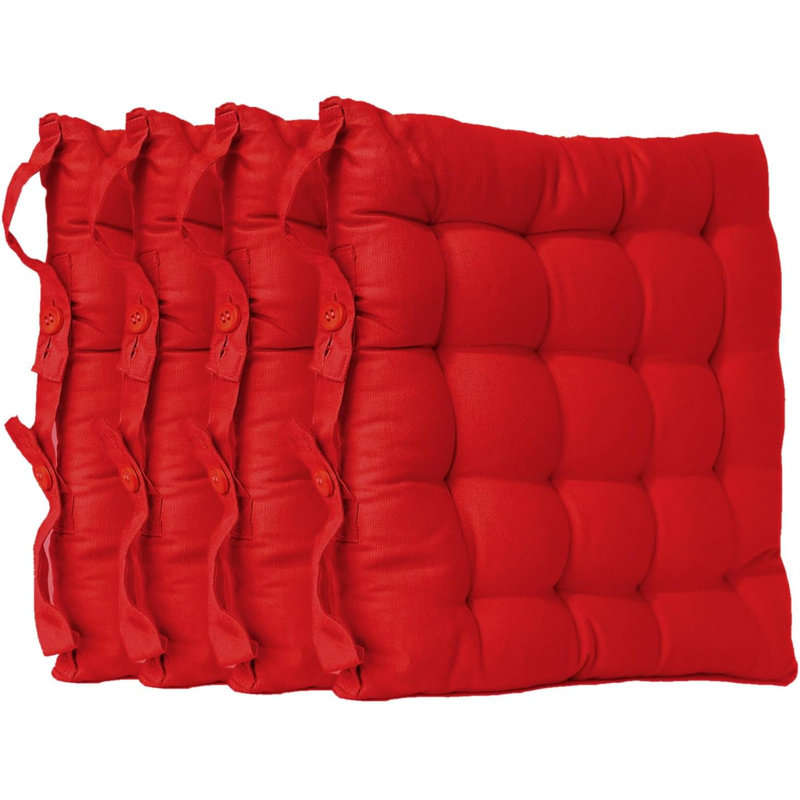 Chair Pad Cushion, Red