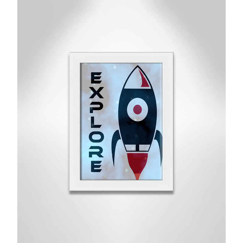 Explorer l’espace, H 16 po x l 12 po x P 0,63 po, Cadre argenté