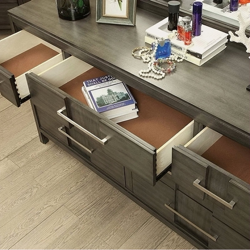 Magnifique table de chevet 1pc, Gris