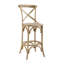 Tabouret en bois d'orme massif avec siège en rotin Kelseyville-1247785822-1255845245