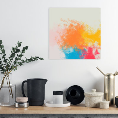 «Vibrant Color Splash», art mural moderne abstrait coloré