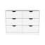 Commode 4 tiroirs, finition blanche-1596953340