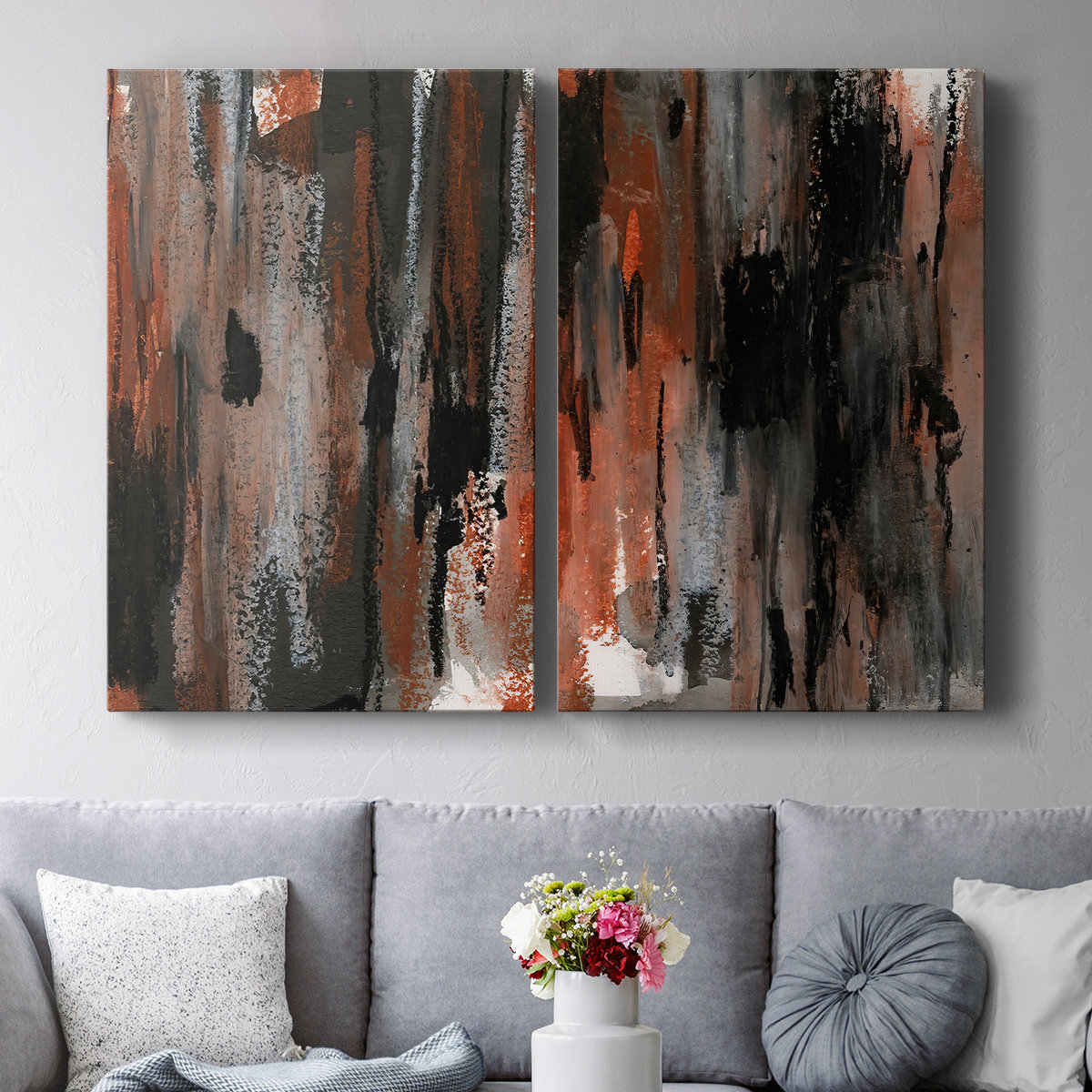 Wexford Home LoftPastelVII-Premium Gallery Wrapped Canvas -Ready to ...