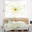 Fleur pleine fleur fractale en tapisserie blanche-28509138