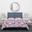 Ensemble de housse de couette designart handpainted d’illustration de fleurs-35229296