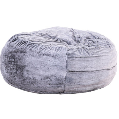 5-Foot Round, Memory Foam, Bean Bag, Purple, Soft Upholstery, Armless, Casual Sitting Backless Design, Relaxation