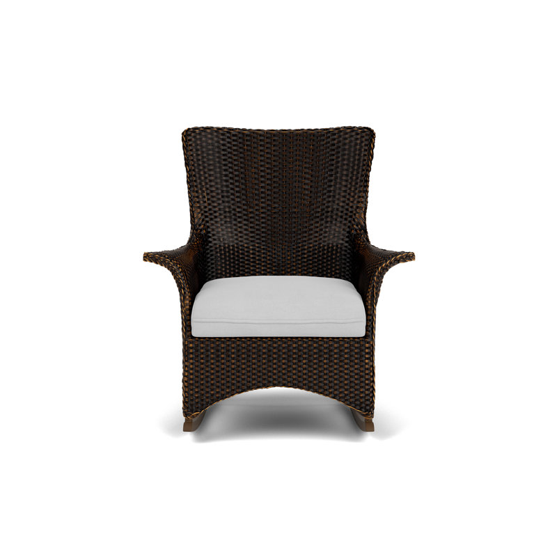 Mandalay Outdoor Rocker Chair, Sandberg Dove, Mink