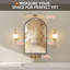 Miroir arqué pour armoire à pharmacie avec miroir de salle de bain sans assemblage-2131132442-2131132452