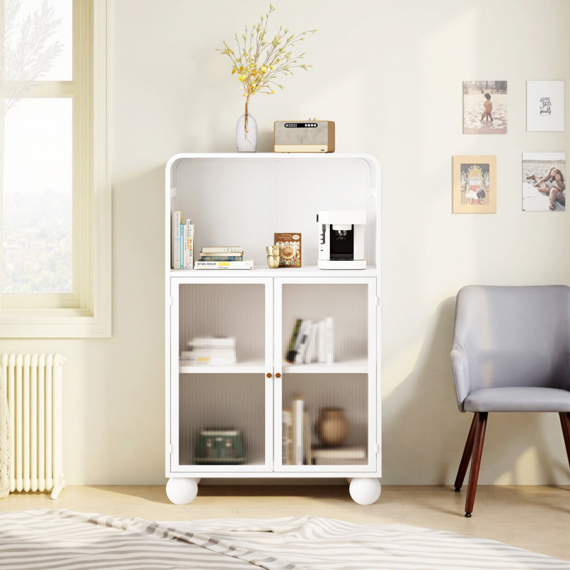 Armoire de rangement H 45,28 po, Blanc