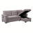 84" Reversible Sleeper Sectional Sofa With Storage Chaise,USB Charging Ports And Pocket-336611379