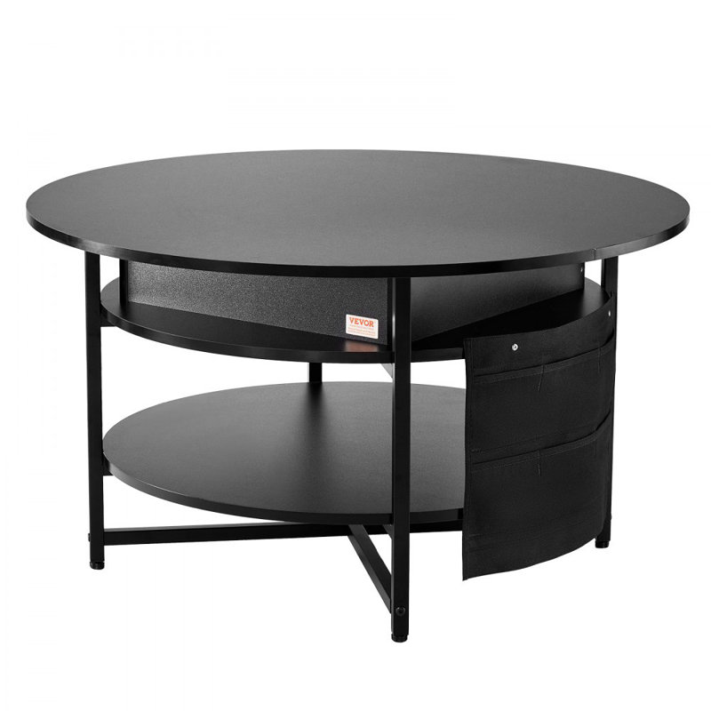Table basse à plateau relevable 35,3 po avec tiroirs de rangement, compartiments cachés et tablette ouverte pour le salon, la maison, le bureau, noir