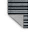 Tapis gris à rayures horizontales lavable à la machine-716512339