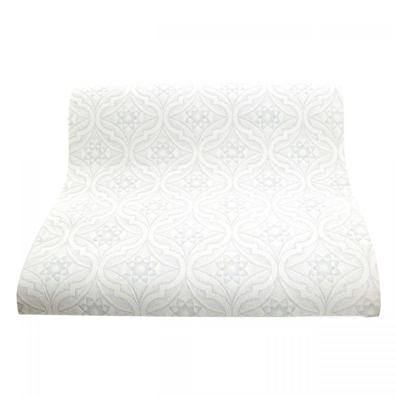 Rouleau de papier peint double en vinyle gaufré L 33 pi x l 20,5 po Star Blossom