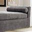 Banc rembourré avec deux coussins Modern Chenille-446880481