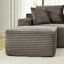 Canapé modulaire en velours côtelé avec 2 repose-pieds Boneless-549869969