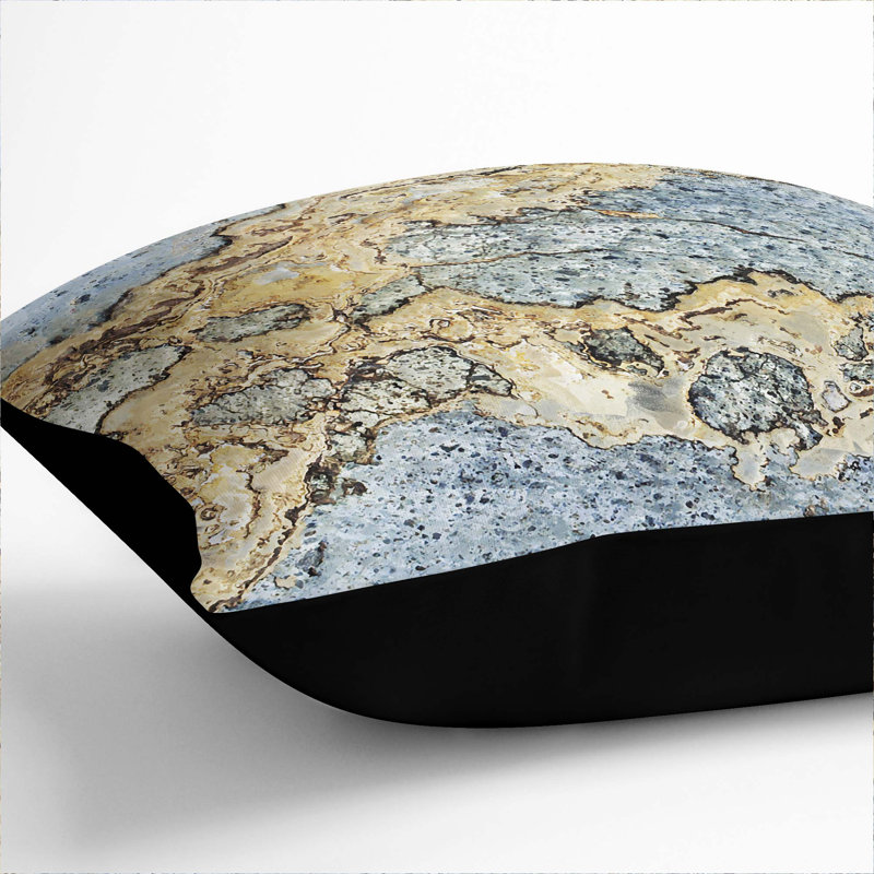 Square Throw Cushion, 55cm H x 55cm W x 20cm D, Black